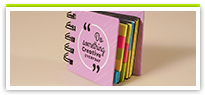 Letter sticky notes